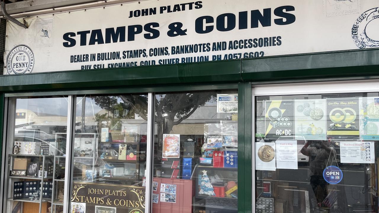 John Platts Stamps and Coins have been a Mackay fixture for 40 years now, starting in the 80s on Sydney St and continuing to this day on Macalister St. Photo: Fergus Gregg