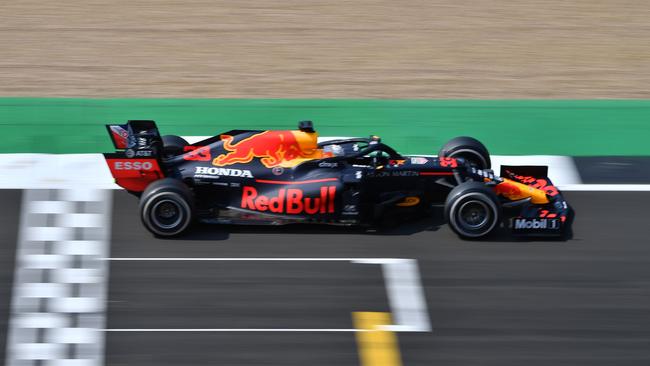 Verstappen was too quick and too good for everyone else at Silverstone. Picture: AFP