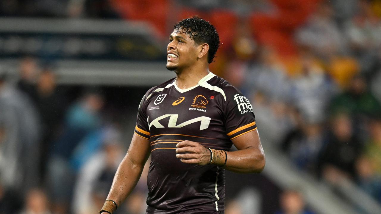 Selwyn Cobbo plays fullback for the Broncos against the Bulldogs. Picture: NRL Images