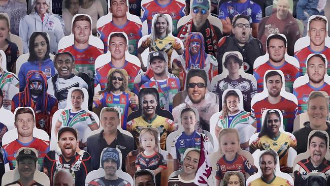 The NRL’s ‘Fan in the Stand’ intiatitive caught the eye of NFL executives. Picture: Getty Images