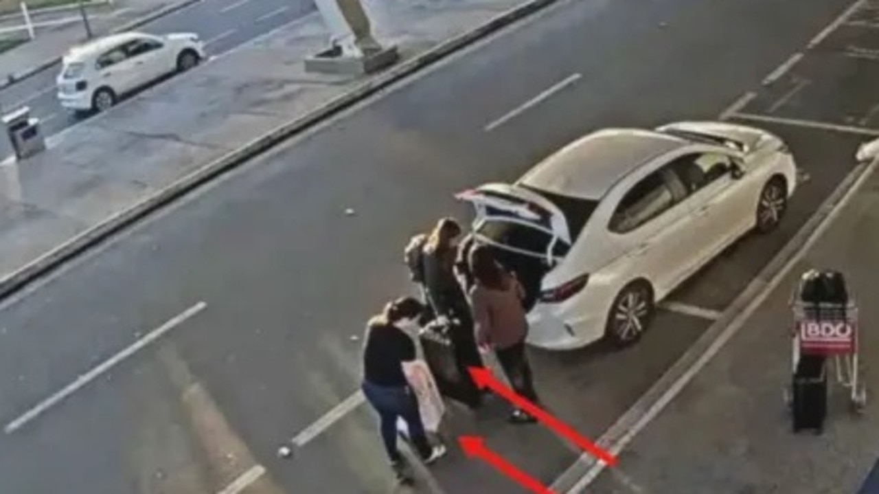 CCTV showed the two women at the Brazilian airport with different bags from those seized by German police. Picture: Newsflash