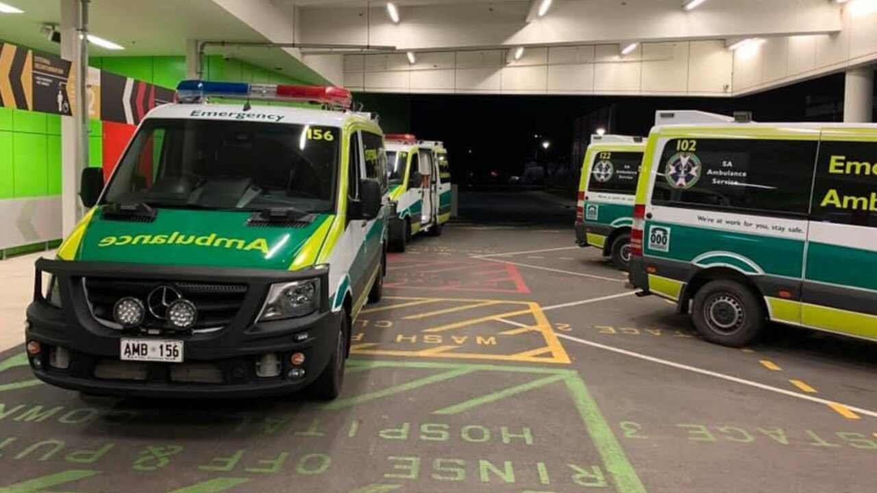 Ramping at Adelaide hospitals, including the RAH. Picture: Ambulance Employees Association