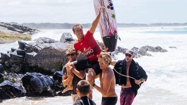 Jordan Lawler will be hoping to emulate his victory at the Tweed Coast Pro in February. (Photo by Cait Miers/World Surf League)