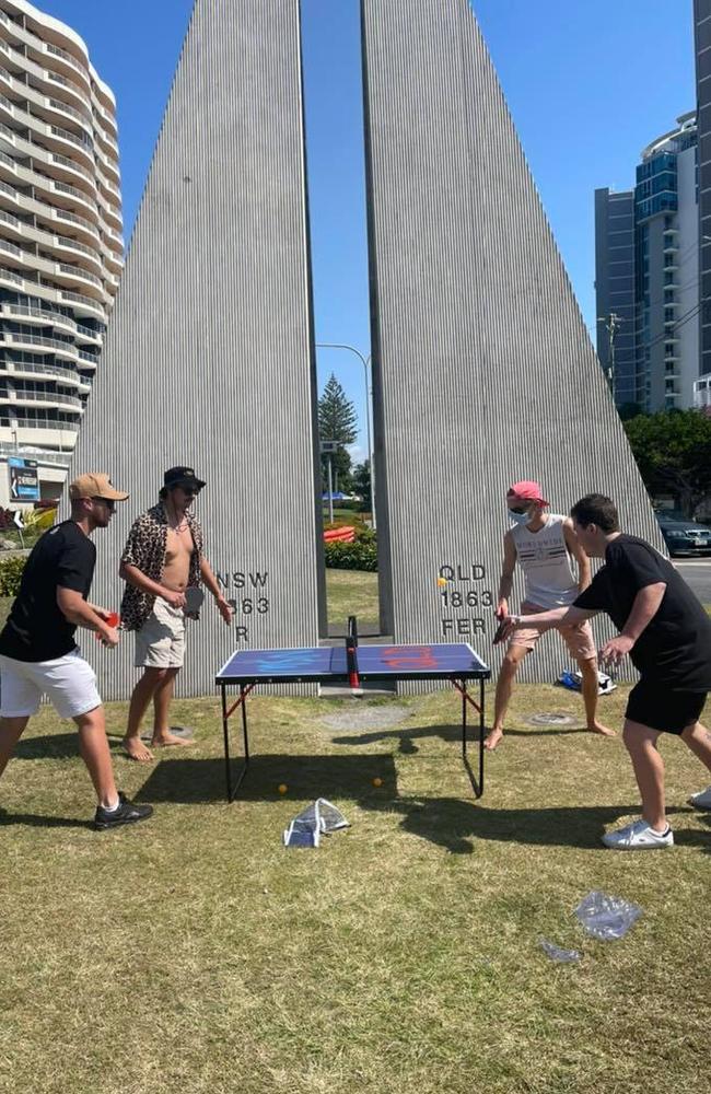 The table tennis game over the border went viral.