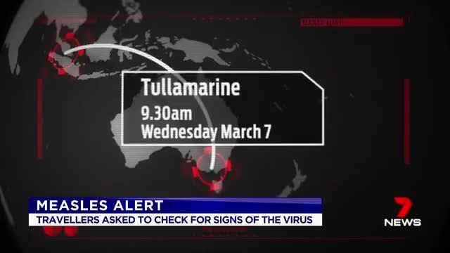 Melbourne airport measles alert