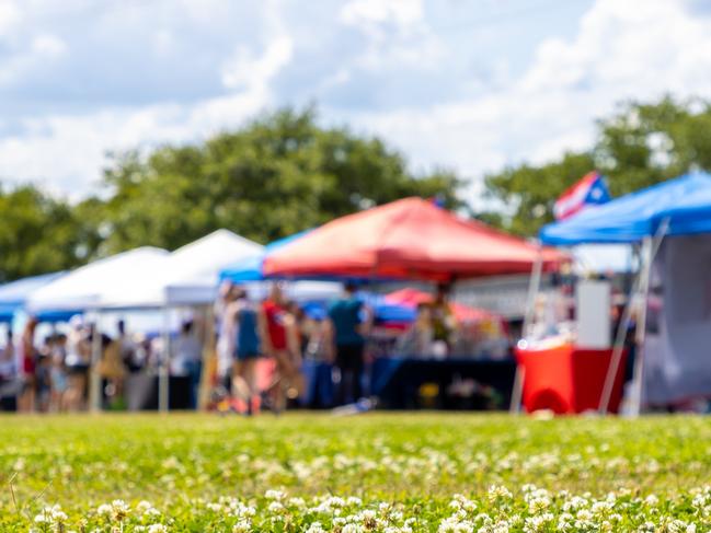 Defocused photo of a weekend cultural festival in a public park. Picture: istock