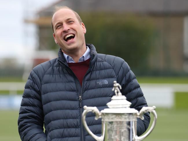 Prince William appeared not to have a care in the world. Picture: Getty Images