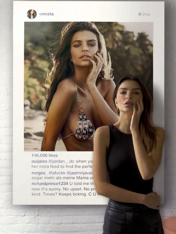 Emily Ratajkowski’s landmark “Buying Myself Back: A Model for Redistribution” NFT. Picture: Emily Ratajkowski/Christie’s Images Ltd. 2021