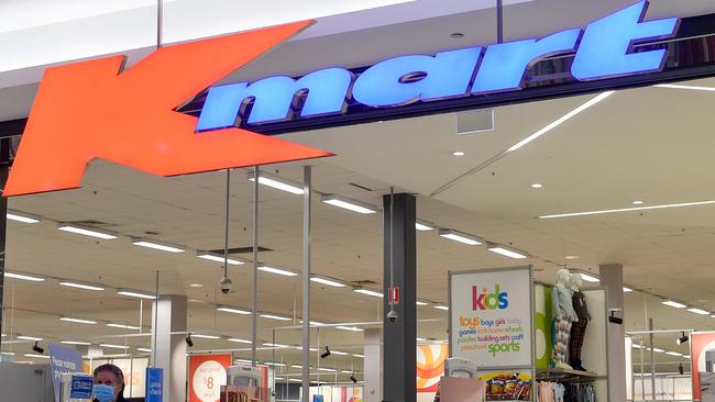 SYDNEY, AUSTRALIA - NCA NewsWire Photos AUGUST, 04, 2020: People are seen wearing a face mask as they leave Kmart Marrickville, in Sydney. Sydney Kmart stores have followed suit with other retailers and are now asking people to wear masks when visiting their stores, to help prevent the spread the COVID-19. Picture: NCA NewsWire/Bianca De Marchi