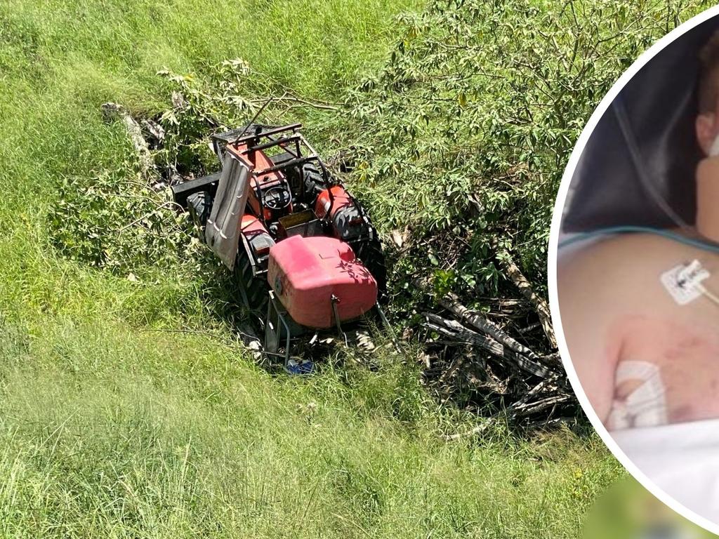 Teenager Tyler Lette-Webb spent five weeks at Sunshine Coast University Hospital after being crushed by a rolling tractor at a Gympie property.