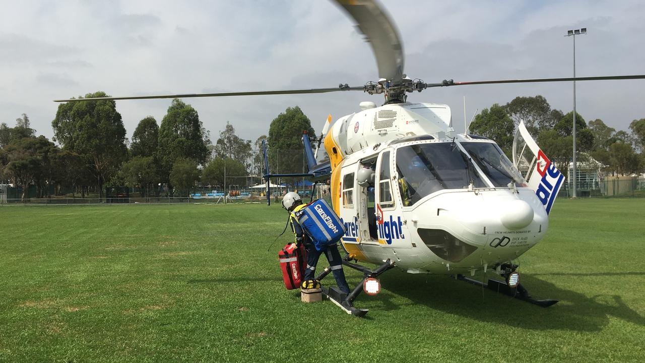 The boy was taken to hospital in a stable condition. Picture: CareFlight
