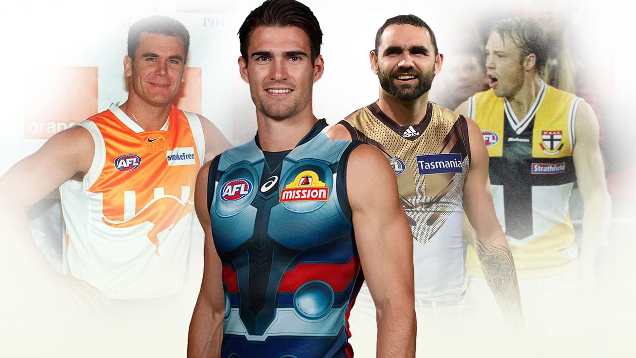 Afl 2019 Worst Ever Afl Guernseys Western Bulldogs Thor Guernsey Disney Tie In Every Club S Worst Afl Jumper