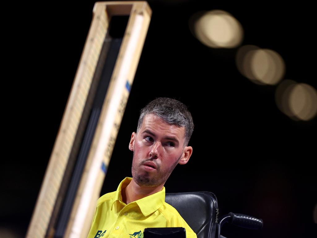 Daniel Michel is through to the gold medal boccia match. Picture: Dean Mouhtaropoulos/Getty Images