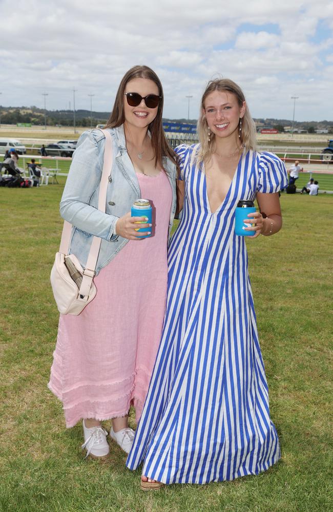 Maddie Brown and Bridget Carney at the Pakenham Cup. Picture: Brendan Beckett