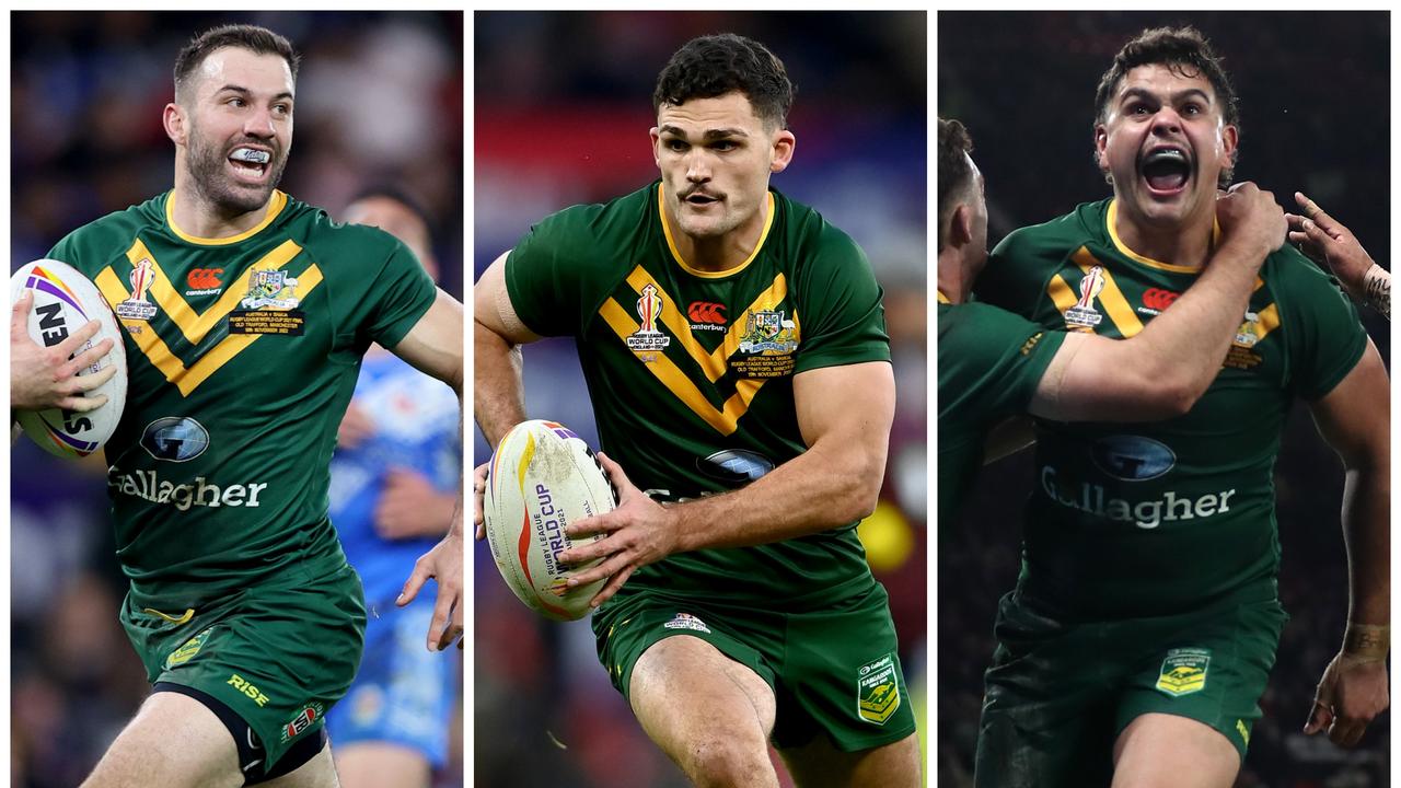 James Tedesco, Nathan Cleary and Latrell Mitchell.
