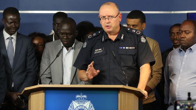 African community leaders are working with police to tackle youth crime. Picture: Alex Coppel