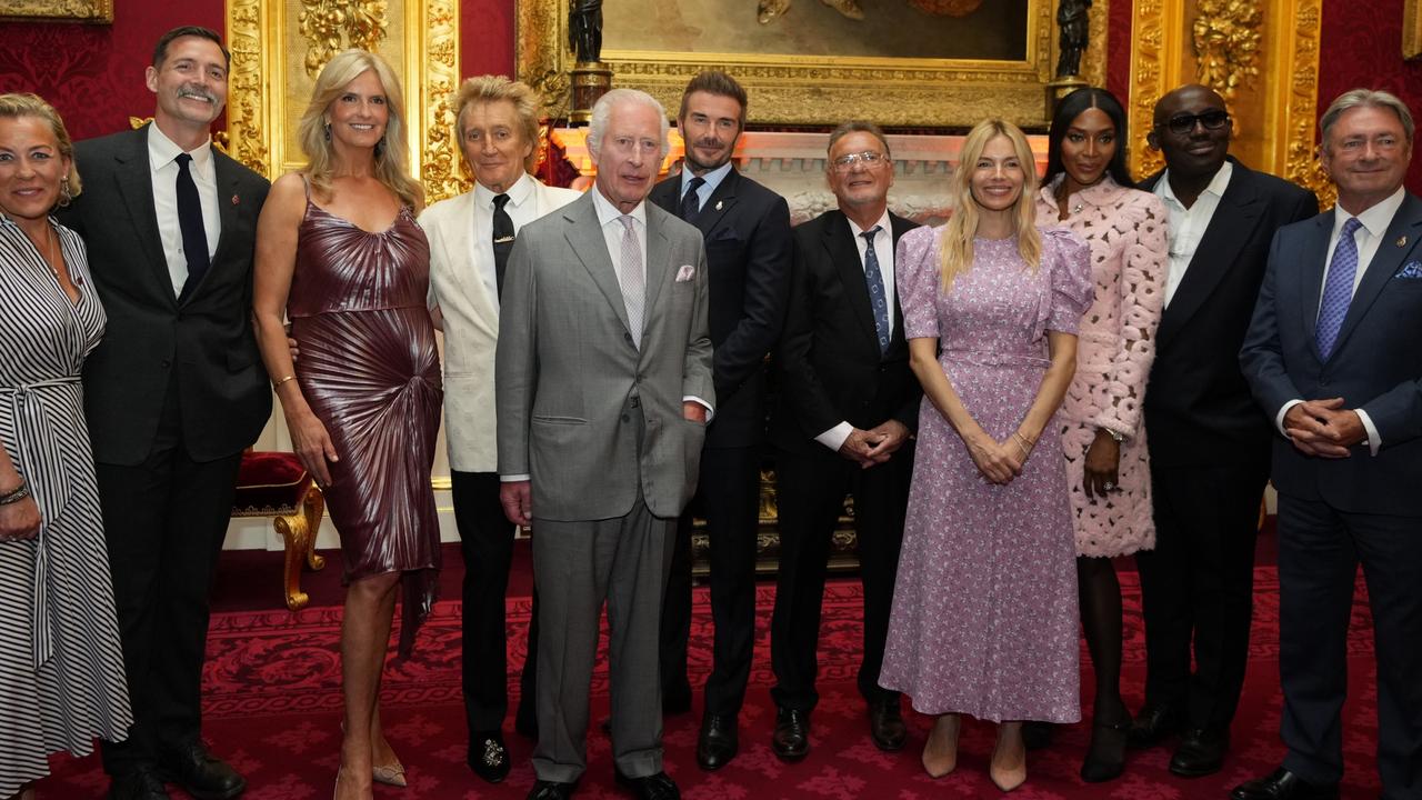 King Charles III poses with the presenters of the inaugural King's Foundation charity of the awards at St James's Palace in London, England. Picture: Getty Images