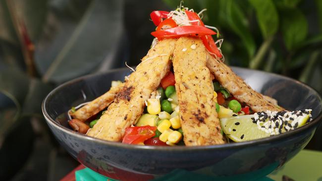 The Tempting Tempeh at new cafe Little Digs in Fortitude Valley. Picture: Tara Croser.