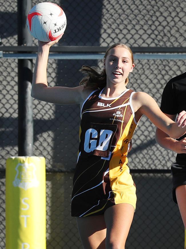 St Rita’s netball talent Gemma Hutchings Photographer: Liam Kidston