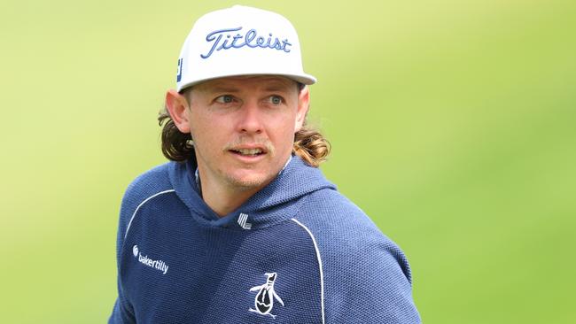 ROCHESTER, NEW YORK - MAY 16: Cameron Smith of Australia looks on from the practice range during a practice round prior to the 2023 PGA Championship at Oak Hill Country Club on May 16, 2023 in Rochester, New York. (Photo by Andrew Redington/Getty Images)