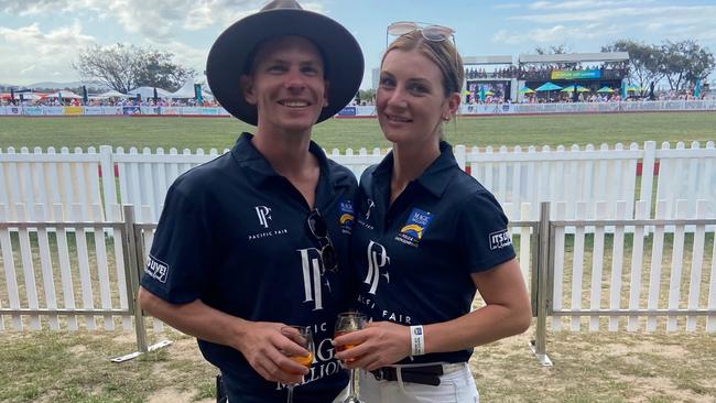 Kah with her partner, Ben Melham. Picture: Supplied