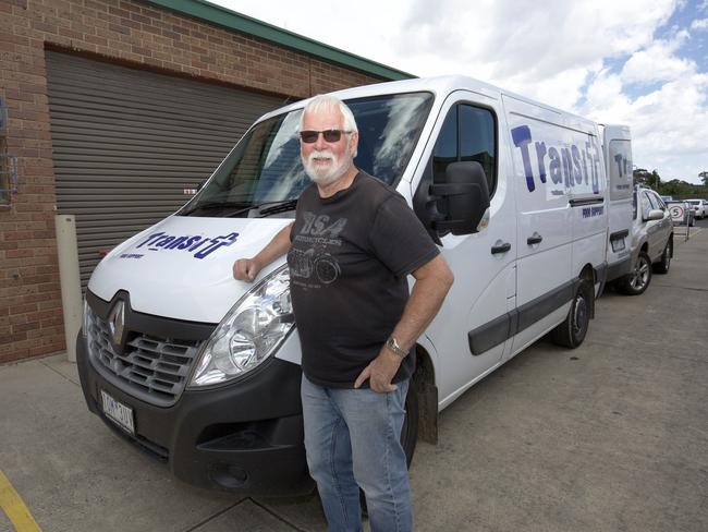 Transit in Narre Warren received $12,000 to fit out their van with a refrigeration unit. Pictured is Keith Vethaak. Picture: Simon Baker.