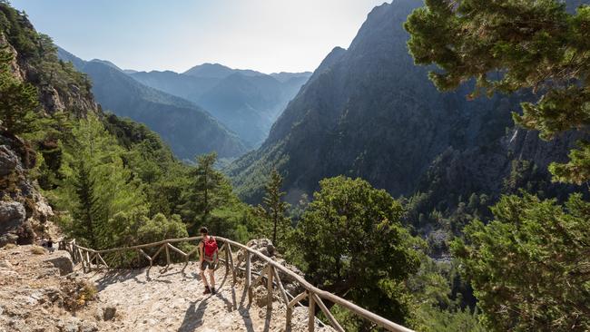 On the trail in western Crete.