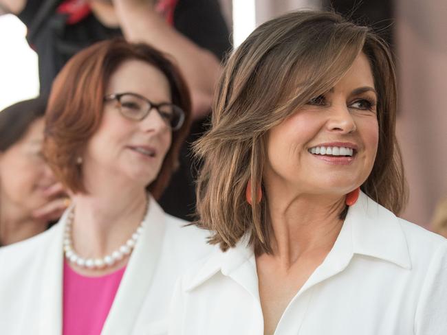 Julia Gillard and Lisa Wilkinson.