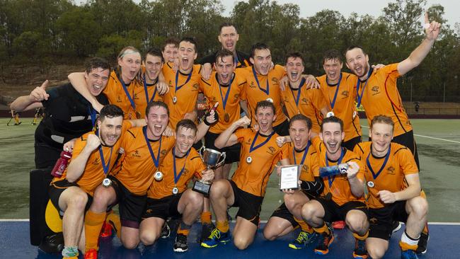 Brisbane Hockey League 2 Grand Final winners Eastern Suburbs. Picture: Renae Droop