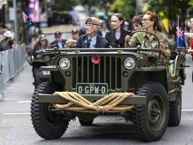 Anzac Day 2023 in Brisbane. Picture: NCA Newswire/Matthew Poon