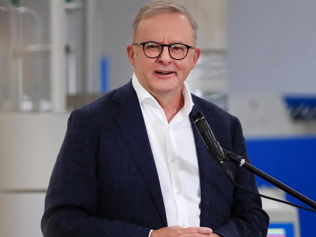 BANGALOW, AUSTRALIA - NCA NewsWire Photos - APRIL 10th, 2024: , The Prime Minister, Mr Anthony Albanese MP, is in Bangalow, NSW today with the Member for Richmond, Justine Elliot. to  attend the opening of Beacon Laundry.Picture: NCA NewsWire / Scott Powick