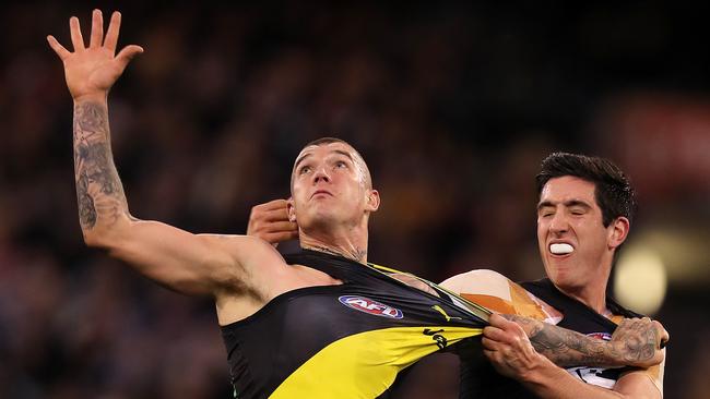 Richmond can thank Dustin Martin for sparking them. Pic: Michael Klein