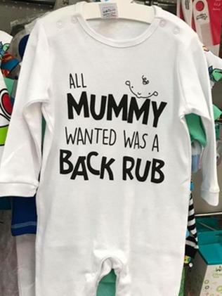 Baby Bodysuit  "All Mummy wanted was a back rub "  Funny Joke  Baby Grow