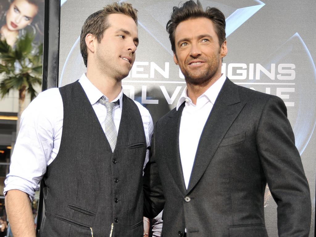 Ryan Reynolds and Hugh Jackman. Picture: Kevin Winter/Getty Images