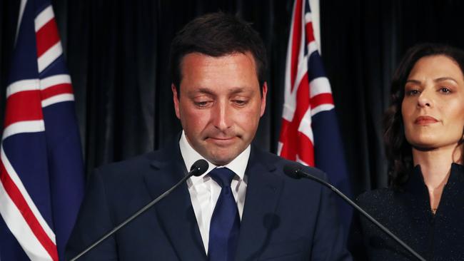 Matthew Guy stood down as leader in the wake of the Coalition’s state election drubbing. Picture: AAP