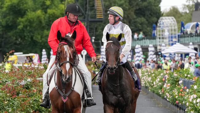 Skybird and John Allen return to scale after winning the Black Caviar Lightning at Flemington on Saturday. Photo: George Sal/Getty Images.