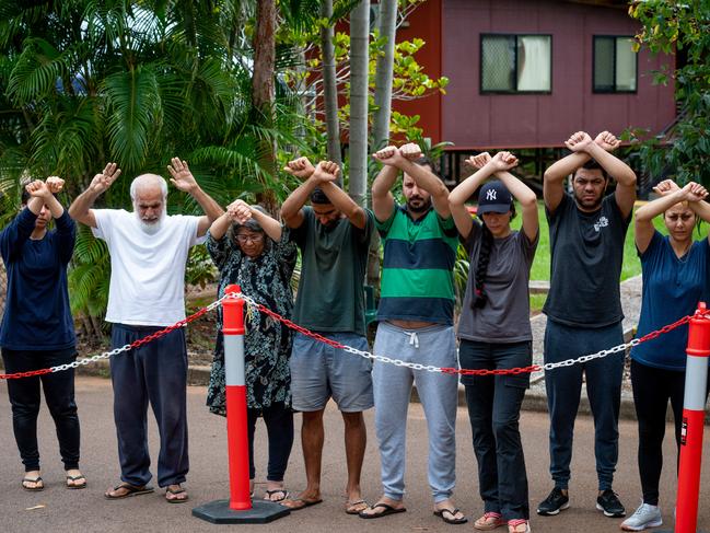 Portraits of nine refugees detained at the Federal Detention Facility at Darwin Airport. They have been in detention for 8 years and have been brought to Darwin as part of a medevac program. Photograph: Che Chorley