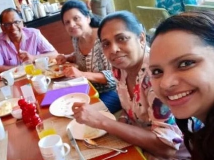 Nisanga Mayadume and her TV chef mum Shantha Mayadume were among those killed by a blast while having breakfast at the Shangri-La Hotel. Picture: Facebook