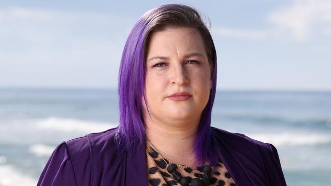 Mel Wojtas walked into a Sydney police station in 2018 to report being violently sexually assaulted a week prior. She is a domestic violence advocate. Picture: David Swift