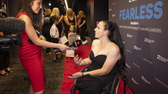 Natalie Curtis at the premiere of Fearless at BCC Townsville Central.