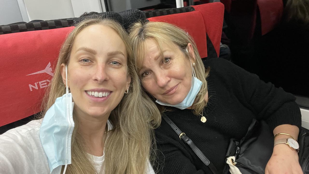 Kathryn Berecic, with her mum, Sally Berecic, travels to Japan several times a year – spending $50,000 each time – for a treatment for her one-in-a-million rare cancer. Picture: Supplied