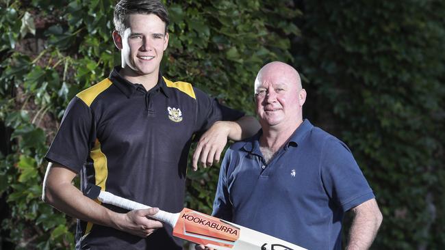 Glenelg cricketer Jake Winter after he won the Advertiser player of the season award last season. Picture SARAH REED