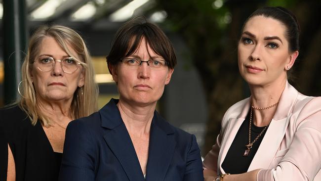 Vicki Blackburn, left, Kirsty Wright and Shannah Blackburn. Picture: Lyndon Mechielsen