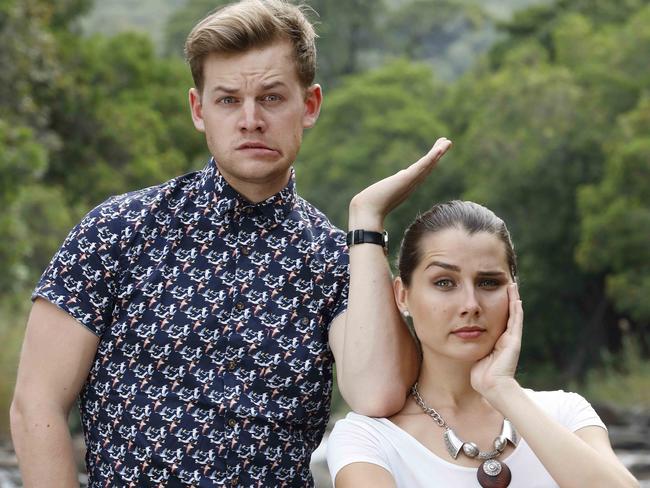 Joel Creasey and Heather Maltman host I’m a Celebrity ... Get Me Out Of There.  Picture:  Nigel Wright