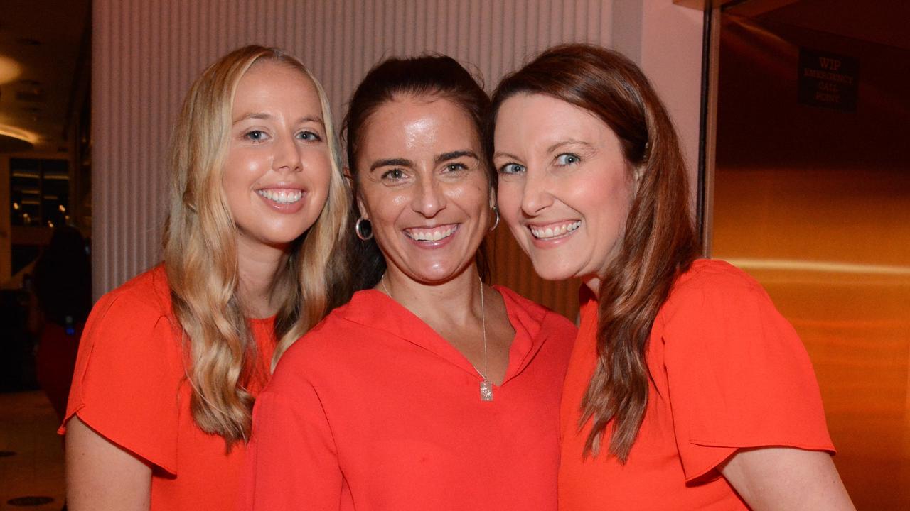 Emma Dinsey, Kimberley Beinke and Shannan Walker at GC Suns 2022 season launch at Nineteen at The Star Gold Coast. Pic: (c) Regina King