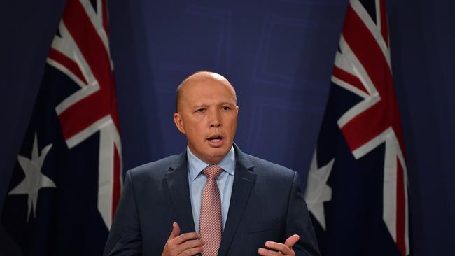 “There needs to be a greater international engagement in the battle against child exploitation,” says Minister for Home Affairs Peter Dutton. Picture: AAP