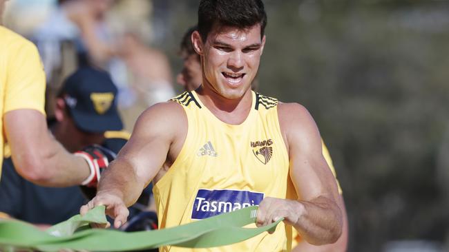 Jaeger O'Meara is set to play his first game for Hawthorn. Picture: Lachie Millard