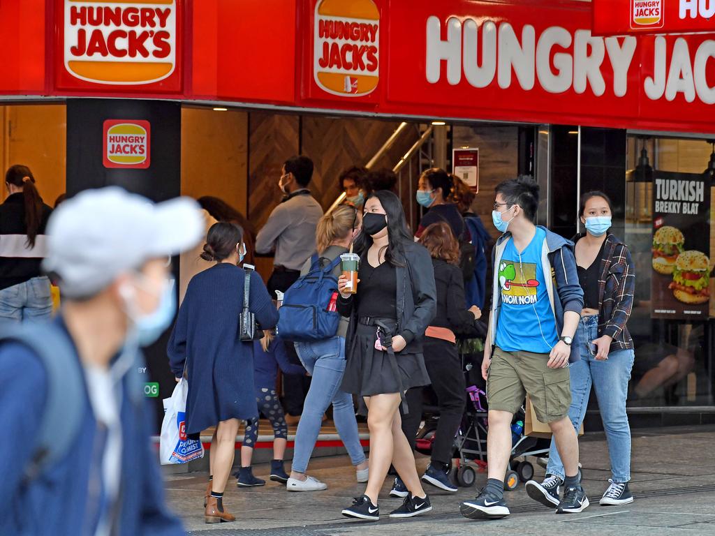 Hungry Jacks has rolled out Jack’s Cafe nationwide in an attempt to keep up with consumer demand. Picture: NCA NewsWire / John Gass