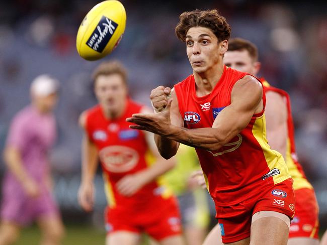 Sean Lemmens has suffered an ankle injury and could miss up to eight weeks. Picture: AAP Image/Daniel Pockett.