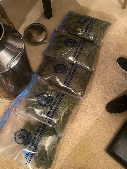 A 30-year-old man has been charged after police searched a Cherrybrook home and found several illicit drugs including cannabis. Picture: NSW Police